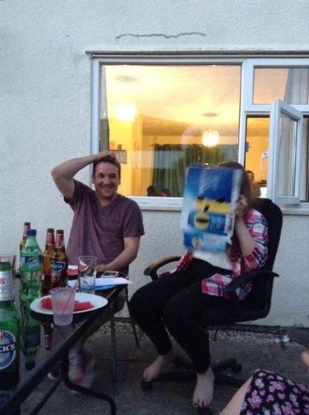 Me n Chrissy playing hide n seek